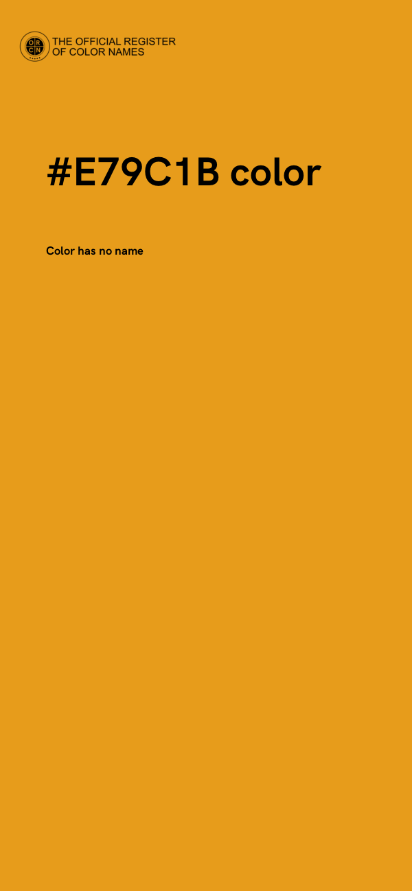 #E79C1B color image