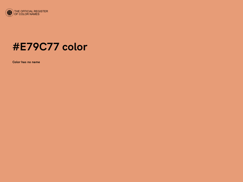 #E79C77 color image