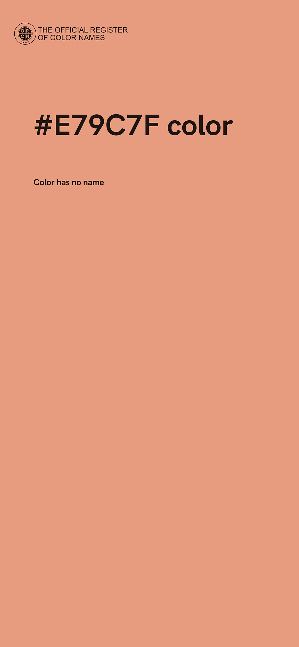 #E79C7F color image