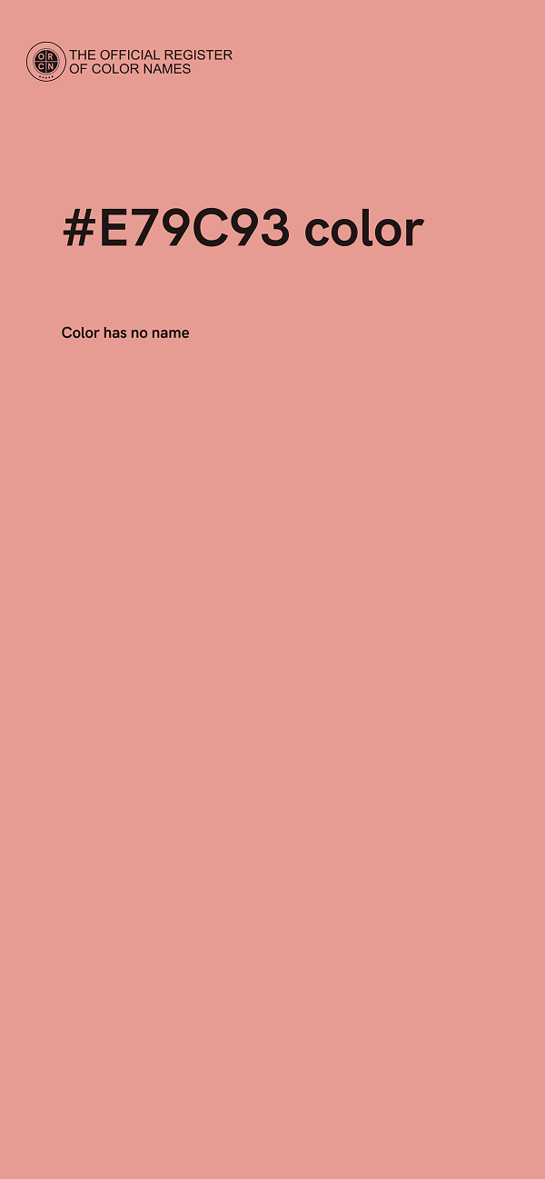 #E79C93 color image
