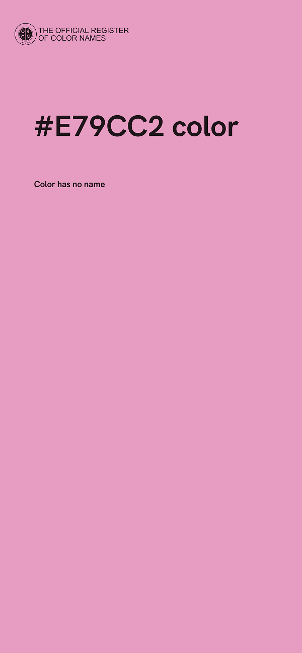 #E79CC2 color image