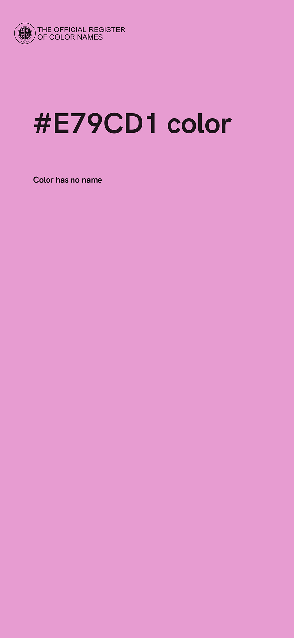 #E79CD1 color image