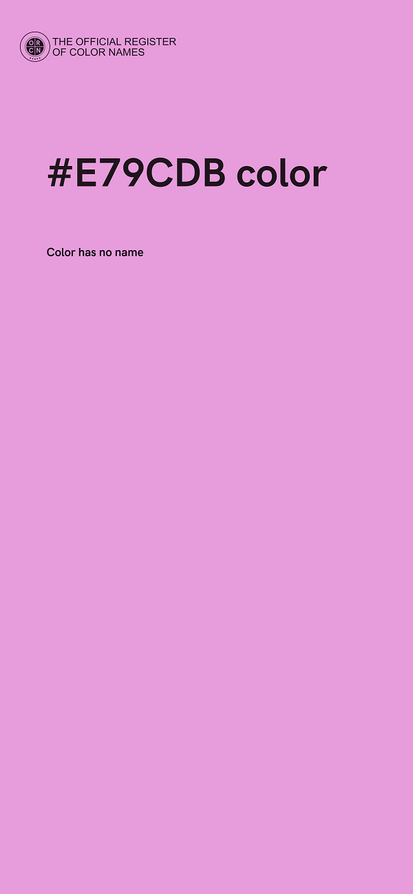 #E79CDB color image