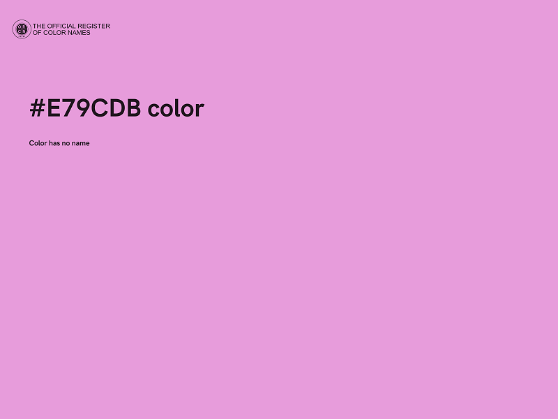 #E79CDB color image