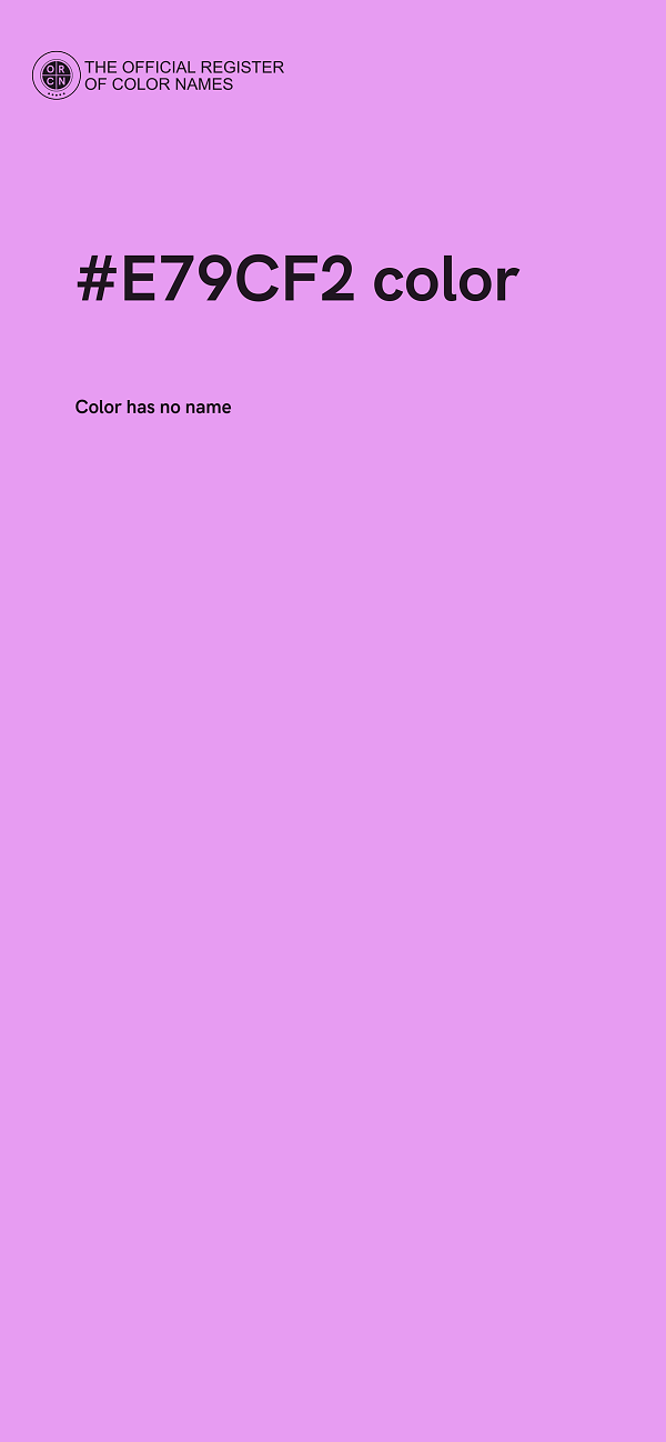 #E79CF2 color image