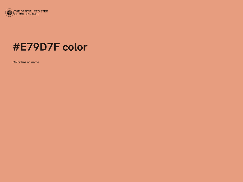 #E79D7F color image