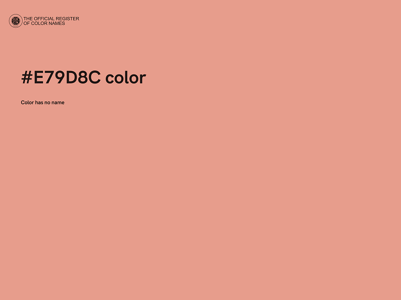 #E79D8C color image