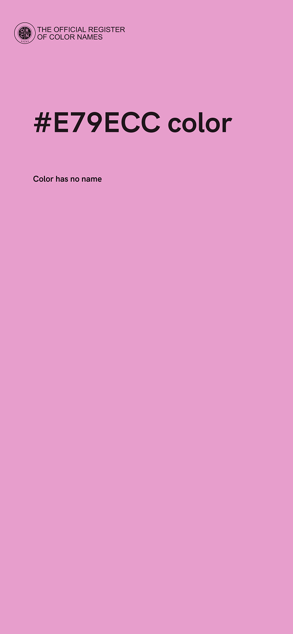 #E79ECC color image