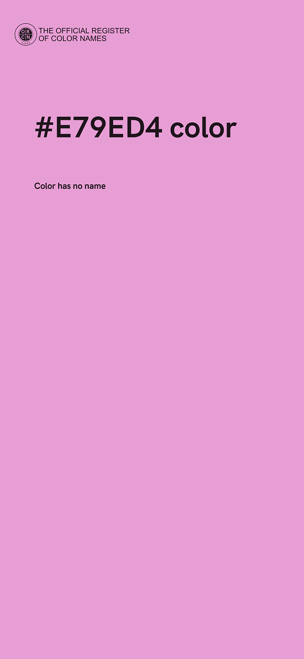 #E79ED4 color image