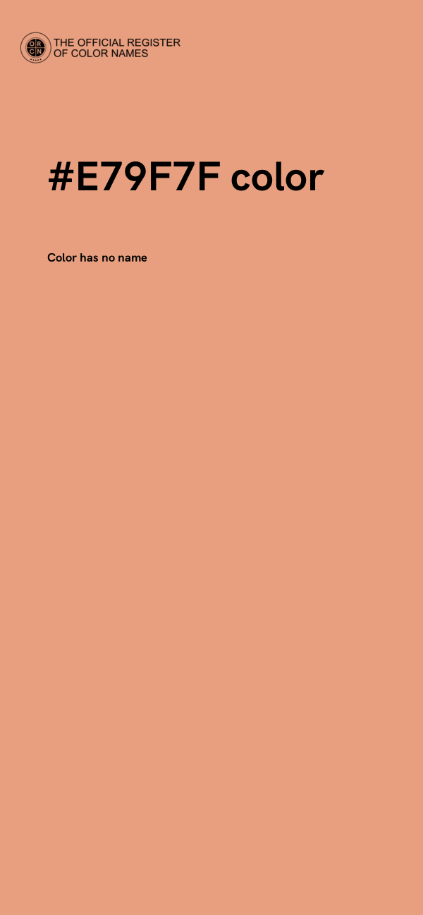 #E79F7F color image