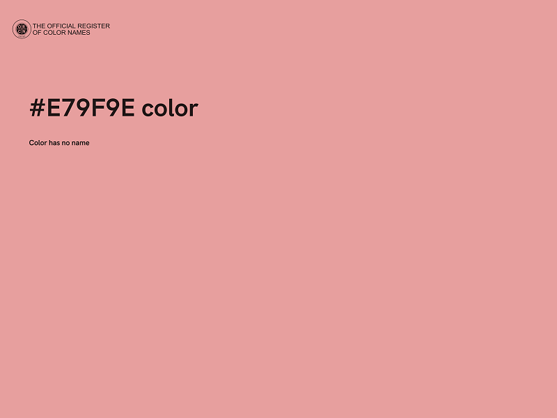 #E79F9E color image