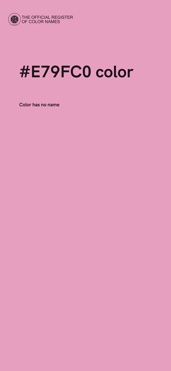 #E79FC0 color image