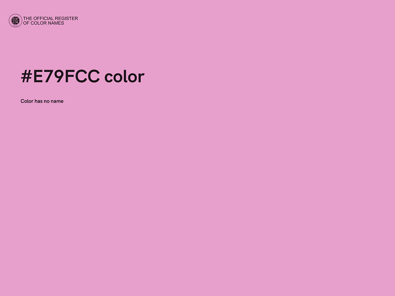 #E79FCC color image