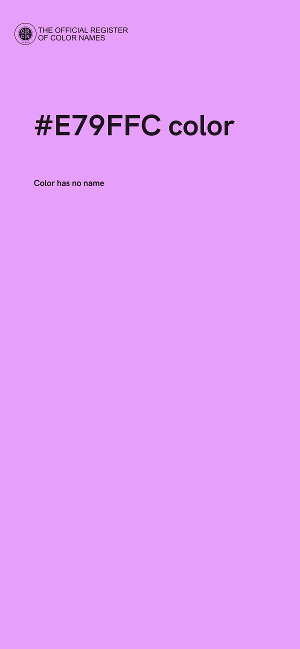 #E79FFC color image