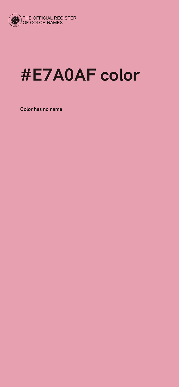 #E7A0AF color image