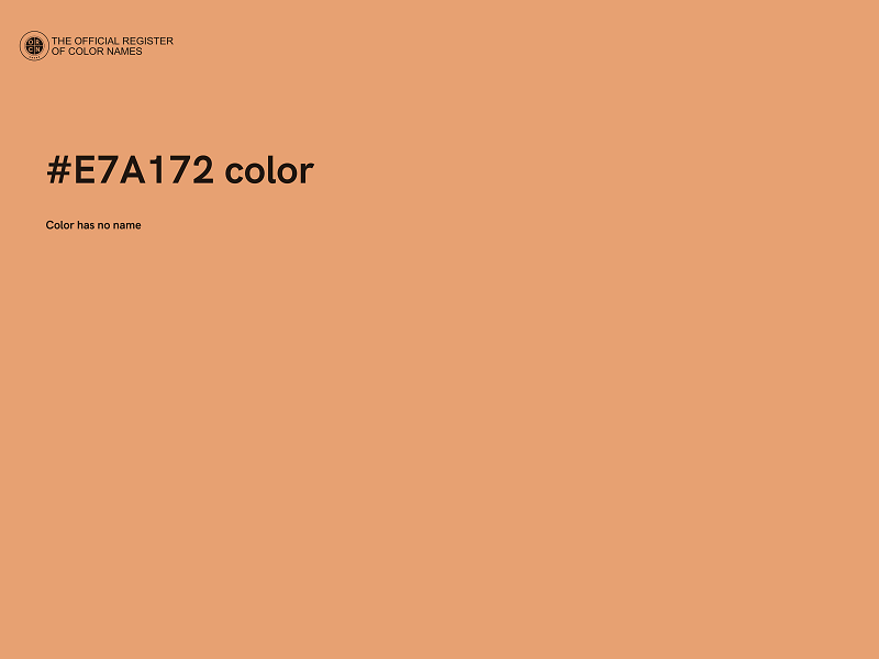 #E7A172 color image