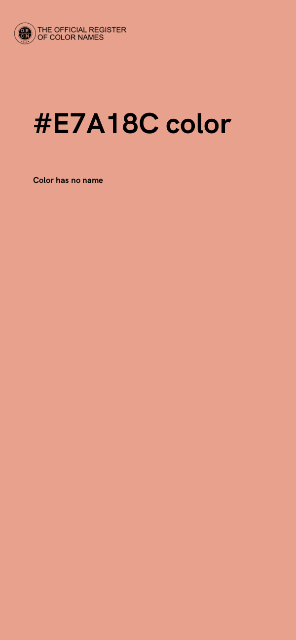#E7A18C color image