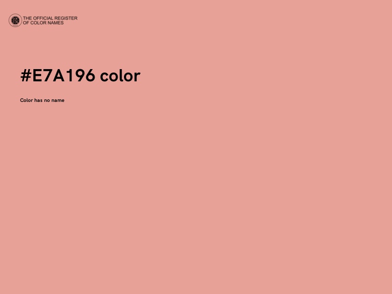 #E7A196 color image