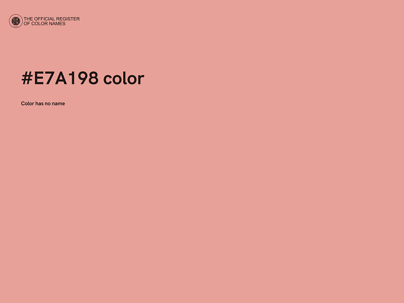 #E7A198 color image