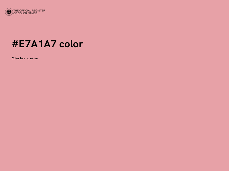 #E7A1A7 color image