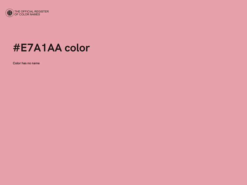 #E7A1AA color image