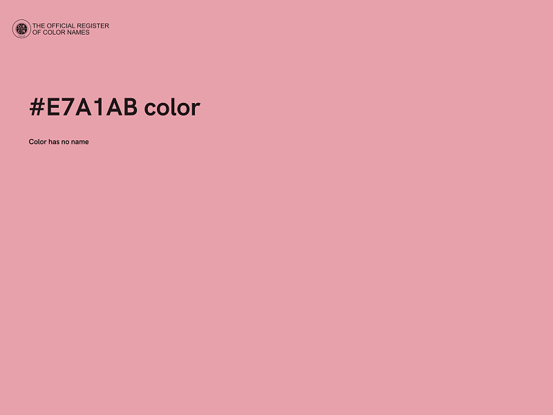 #E7A1AB color image