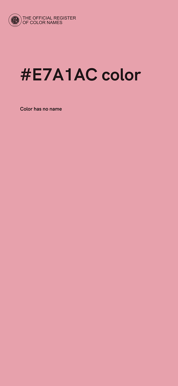 #E7A1AC color image
