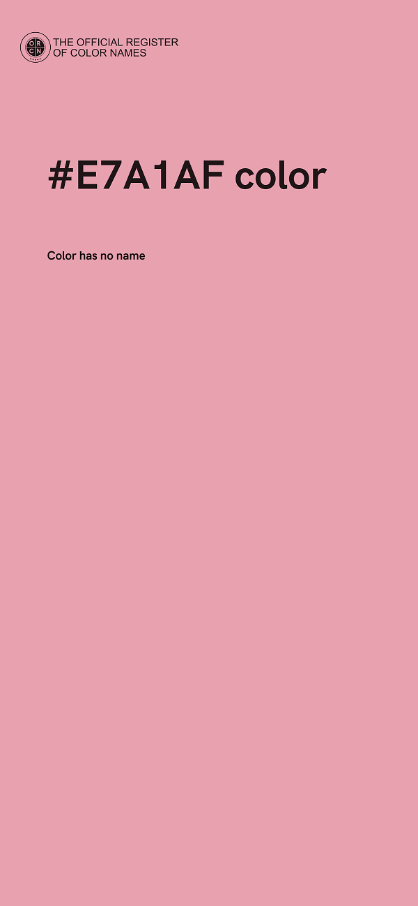 #E7A1AF color image