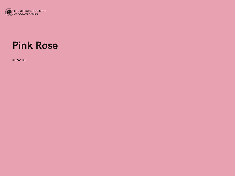 #E7A1B0 - Pink Rose color image