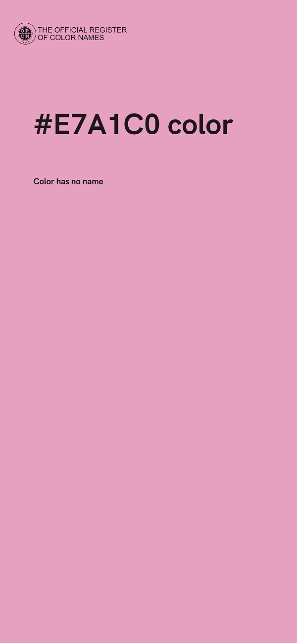 #E7A1C0 color image