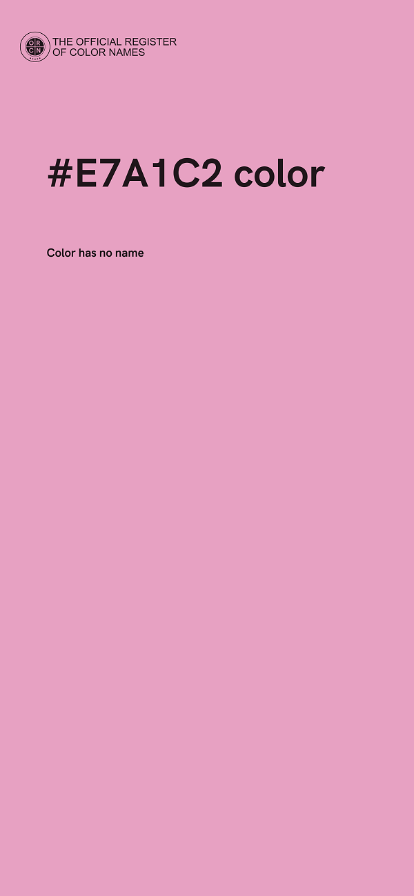 #E7A1C2 color image