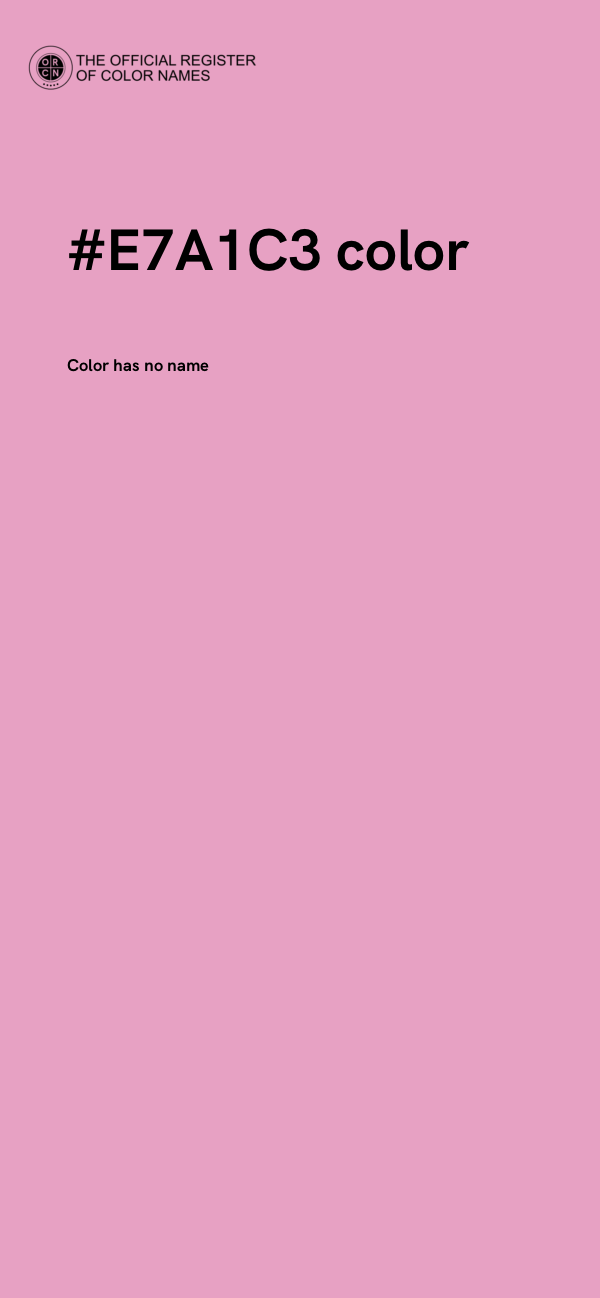 #E7A1C3 color image