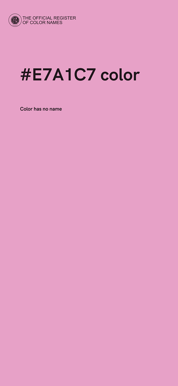 #E7A1C7 color image