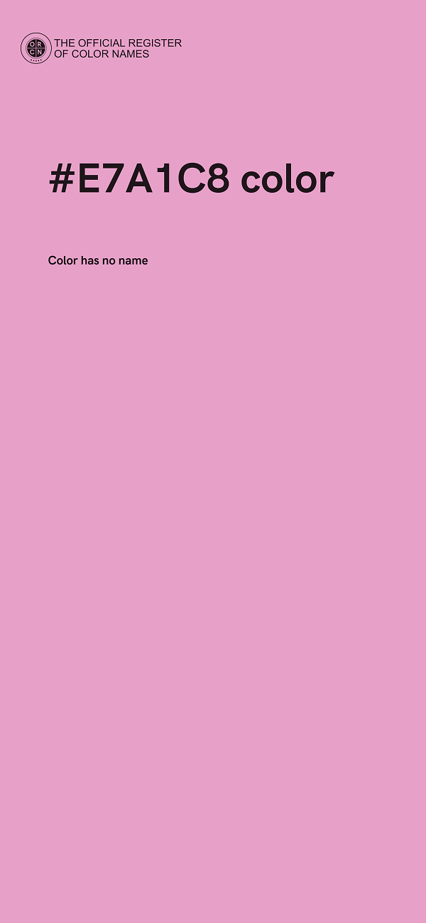 #E7A1C8 color image