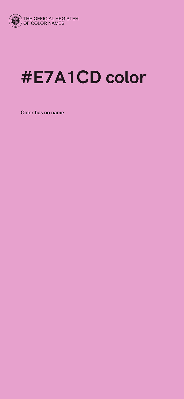 #E7A1CD color image