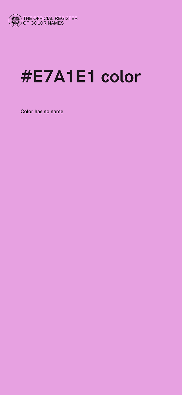 #E7A1E1 color image