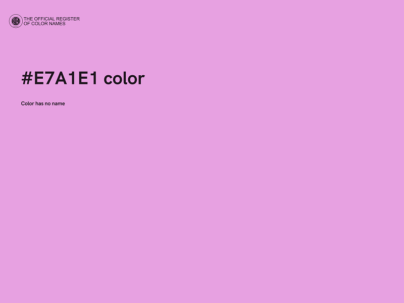 #E7A1E1 color image