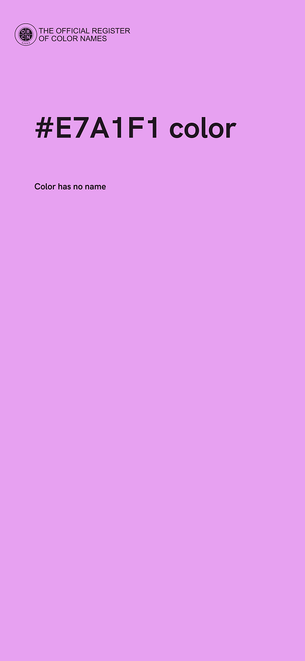 #E7A1F1 color image