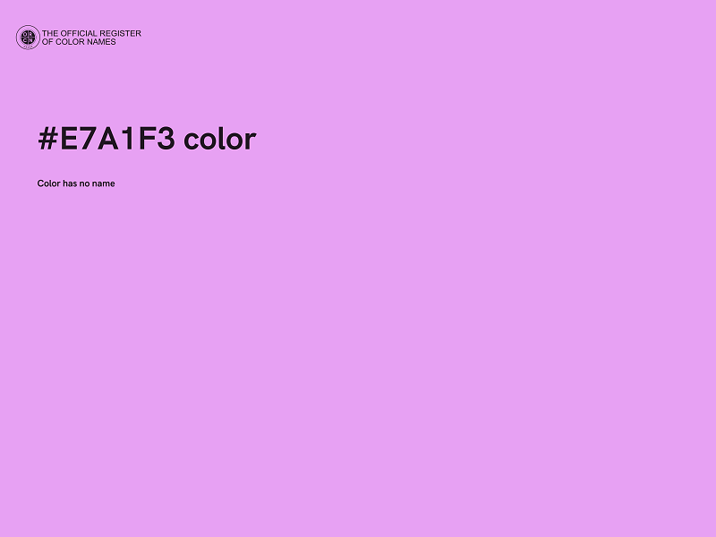 #E7A1F3 color image