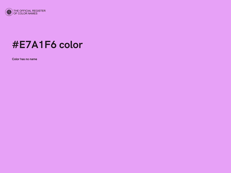 #E7A1F6 color image
