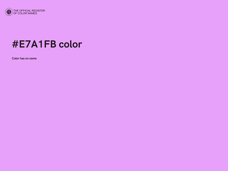 #E7A1FB color image