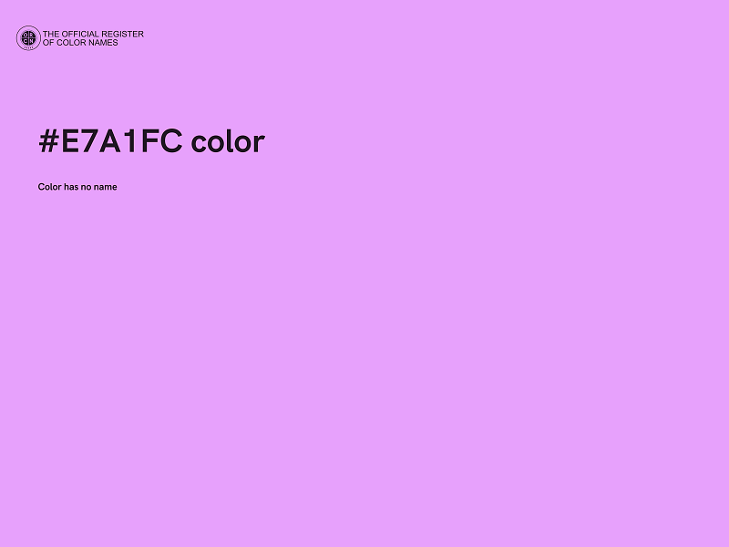 #E7A1FC color image