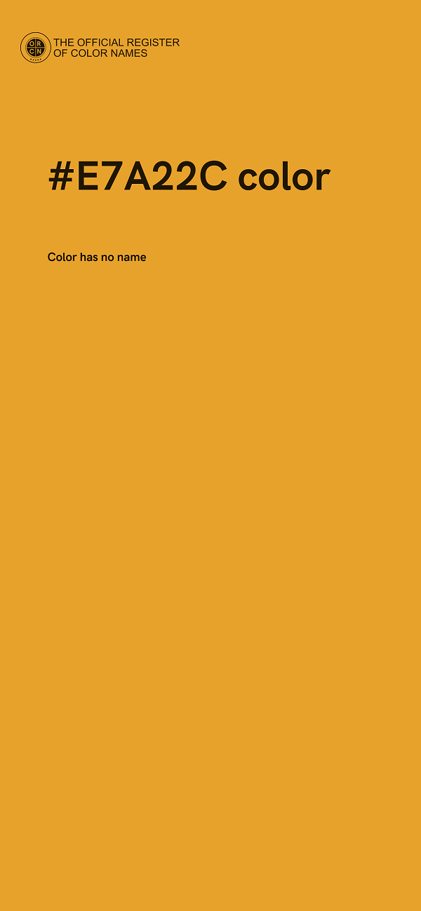 #E7A22C color image