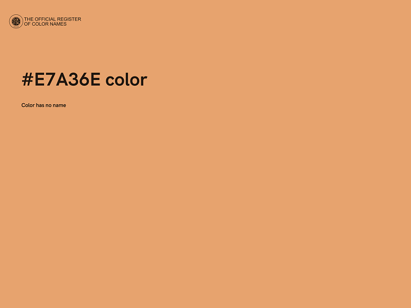 #E7A36E color image