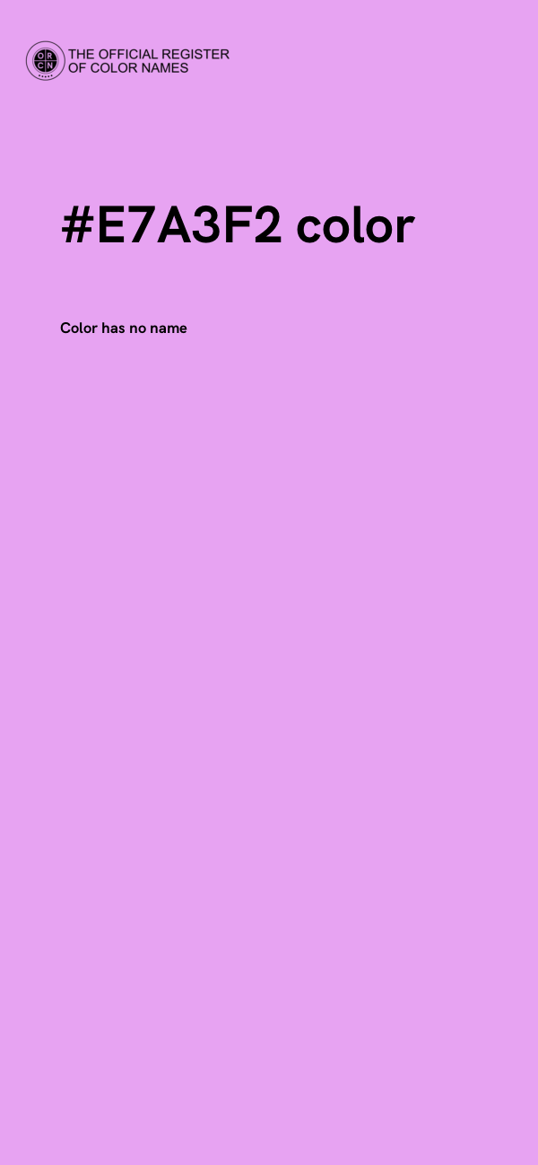 #E7A3F2 color image