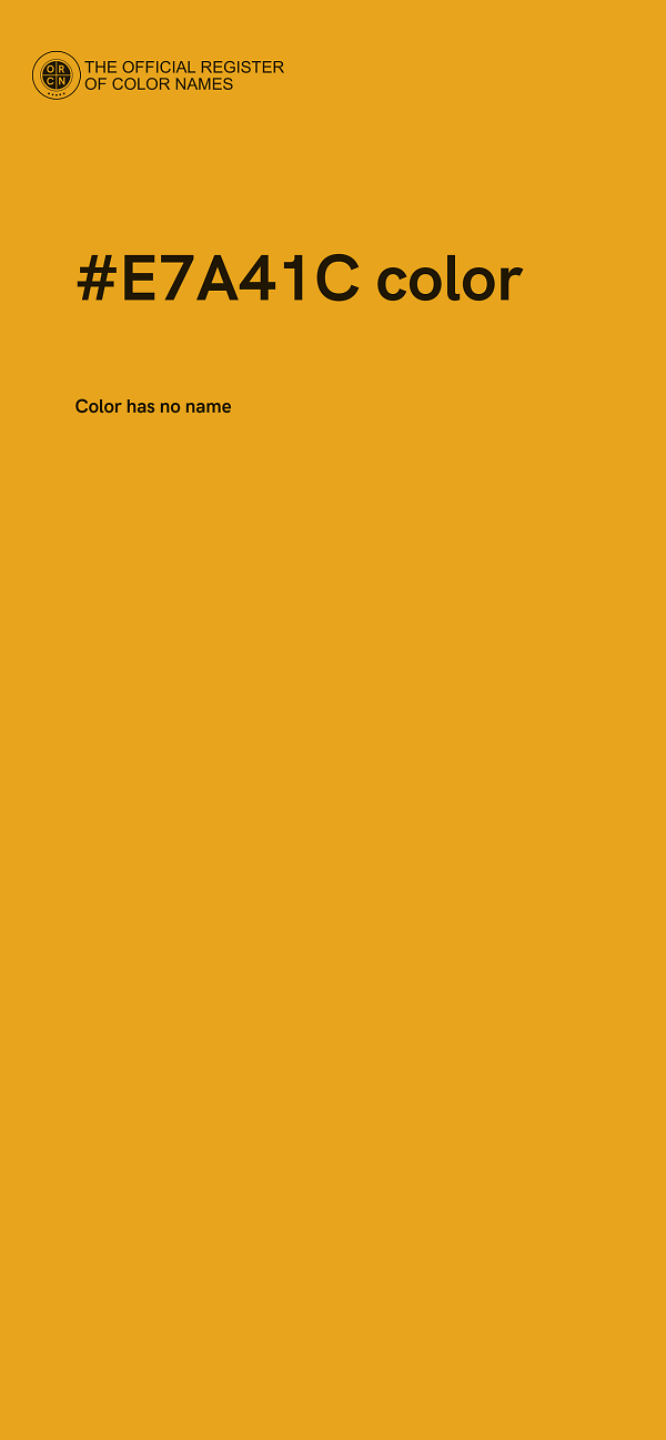 #E7A41C color image
