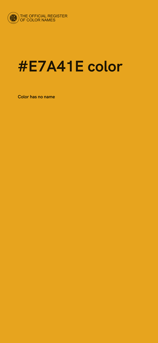 #E7A41E color image