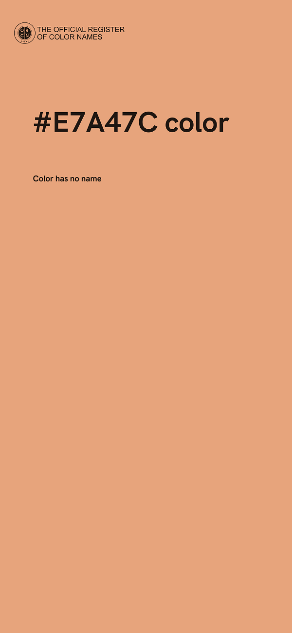 #E7A47C color image