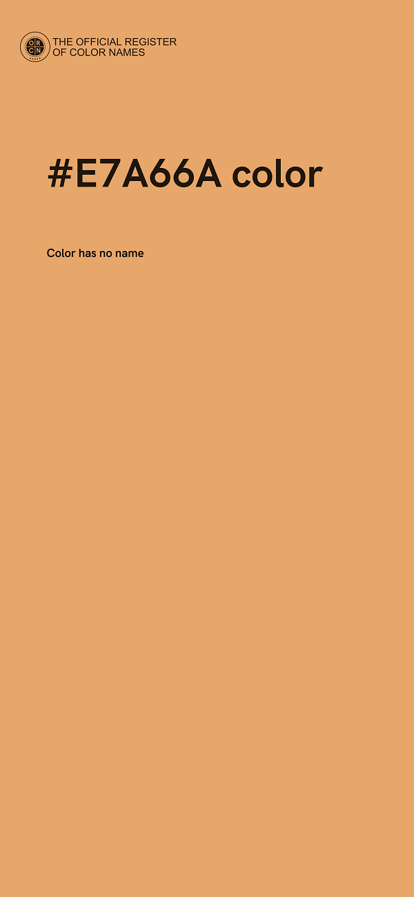 #E7A66A color image