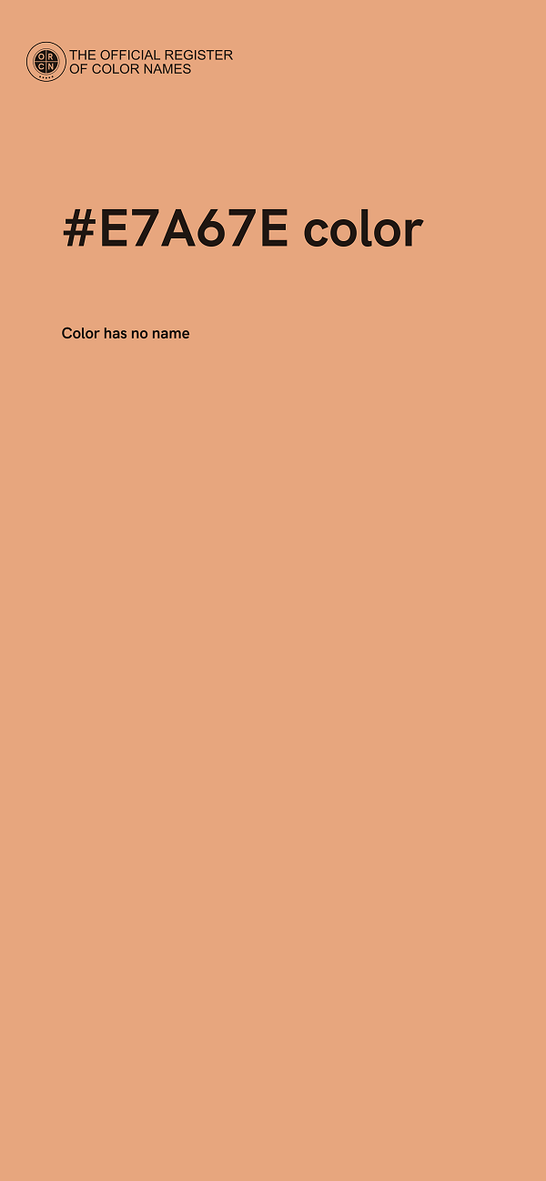 #E7A67E color image